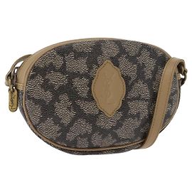 Saint Laurent Borsa a Spalla in PVC Pelle Beige Auth am9701