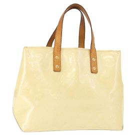 LOUIS VUITTON Borsa a Mano Monogram Vernis Reade PM Perle M91336 LV Auth 149639