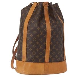 LOUIS VUITTON Bolsa de Ombro Monogram Randonnee GM M42244 LV Auth bs30624