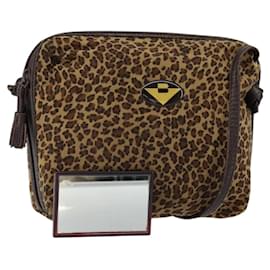 Borsa a Spalla in Nylon Marrone Auth bs30824 di BOTTEGA VENETA - Autre Marque