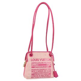 LOUIS VUITTON Borsa a Spalla Cruise Line Rider Rosa M92809 LV Auth 149507
