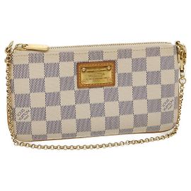 LOUIS VUITTON Pochette Mira MM Damier Azur N60027 Accesorio LV am478bSAM