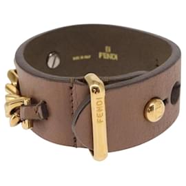 FENDI Armband aus beigem Leder Auth kk598 - Fendi
