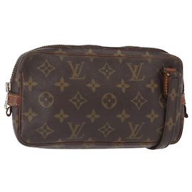 LOUIS VUITTON Bolsa de Ombro Monogram Marly Bandouliere M51828 LV Auth 155526