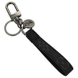 LOUIS VUITTON Monogram Eclipse Llave Holder Dragonne M61950 Auth BA985AM
