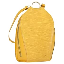 LOUIS VUITTON Zaino Epi Mabillon Giallo M52239 LV Auth 154576