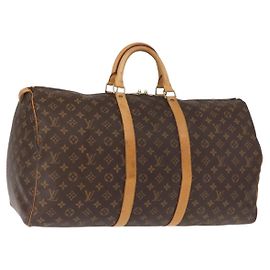 LOUIS VUITTON Bolsa Boston Monogram Keepall 55 M41424 LV Auth 149100