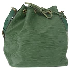 LOUIS VUITTON Schultertasche Petit Noé Epi Grün M44104 LV Auth BA8589