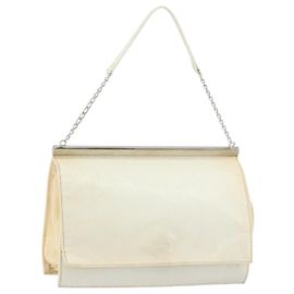 Borsa a Spalla in Pelle PRADA con Catena Bianca Auth 151883