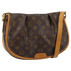 LOUIS VUITTON Monogram Menilmontant PM Schultertasche M40474 LV Auth ep10977