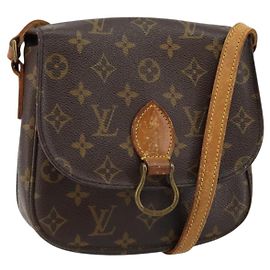 LOUIS VUITTON Bolsa de Ombro Monogram Saint Cloud MM M51243 LV Auth 146797
