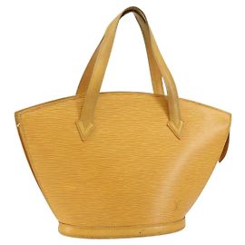 LOUIS VUITTON Bolso de Mano Epi Saint Jacques Amarillo M52279 LV Auth 153084