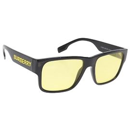 Gafas de sol BURBERRY de plástico negras Auth BA8963