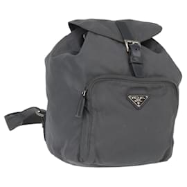 Zaino PRADA in nylon grigio argento autentico 152731