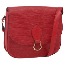 LOUIS VUITTON Epi Saint Cloud GM Schultertasche Rot M52197 LV Auth ka688