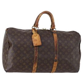 LOUIS VUITTON Borsa Boston Monogram Keepall 50 M41426 LV Auth 147097