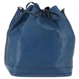 LOUIS VUITTON Borsa a Spalla Epi Noe Blu Toledo M44005 LV Auth 143627