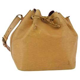 LOUIS VUITTON Borsa a Spalla Petit Noé Epi Gialla M44109 LV Auth 144770
