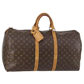 LOUIS VUITTON Borsa Boston Monogram Keepall 55 M41424 LV Auth 140023