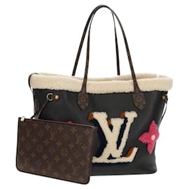 LOUIS VUITTON Tote Bag Neverfull MM Monogram Teddy Schwarz M56960 LV Auth fm4970SM - Louis Vuitton