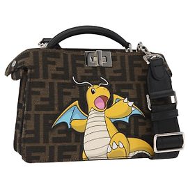 Sac Peek A Boo 2way FENDI Pokmon Fragment Collaboration Marron Auth 146549SM