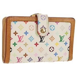 LOUIS VUITTON Carteira Viennois Multicolor Branco M92987 Auth 154956V