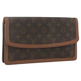 LOUIS VUITTON Pochette Dam GM Monogram Borsa Clutch M51810 LV Auth ka560