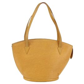 LOUIS VUITTON Borsa a Spalla Saint Jacques Epi Gialla M52269 Auth 144909