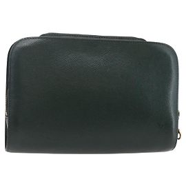 LOUIS VUITTON Taiga Baikal Clutch Bag Epicea M30184 LV Auth BA6683