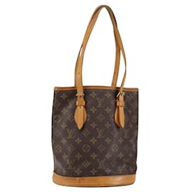 LOUIS VUITTON Monogram Bucket PM Schultertasche M42238 LV Auth am9204