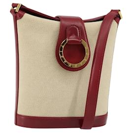 Borsa a Spalla TIFFANY&Co. in Tela Beige Oro Auth 146483 - Autre Marque