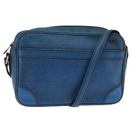LOUIS VUITTON Borsa a Spalla Epi Trocadero 23 Blu M52305 LV Auth 148063