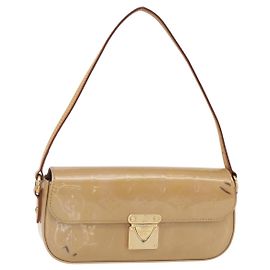 LOUIS VUITTON Borsa da Strada Malibu Monogram Vernis Noisette M91506 LV Auth 145614