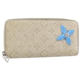 LOUIS VUITTON Vertikaler Zippy Geldbeutel Taurillon Climbing M81573 Auth 150898