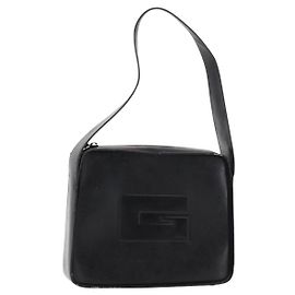 Borsa a Spalla GUCCI Pelle Verniciata Nera Argento 001 3032 Auth ep11927