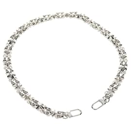 LOUIS VUITTON Sangle en chaîne en métal 25,6"" Argent LV Auth 150633M