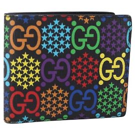 GUCCI GG Psychodelische Geldbörse Mehrfarbig 601089 Auth 152426M