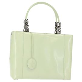Borsa a mano Maris Pearl in smalto verde Auth 150745 di Christian Dior