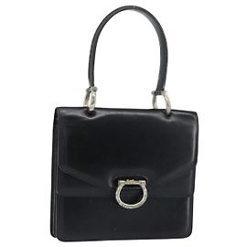 Céline Borsa a mano CELINE in pelle nera argento autentica 151991