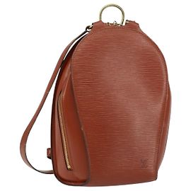 Zaino Mabillon Epi Louis Vuitton Marrone M52233 Autentico BA7920