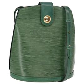 LOUIS VUITTON Borsa a Spalla Epi Cluny Verde M52254 LV Auth BA8326