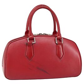 LOUIS VUITTON Borsa a mano Epi jasmine Rossa M52087 LV Auth 149994