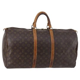 LOUIS VUITTON Borsa Boston Monogram Keepall 55 M41424 LV Auth 141123