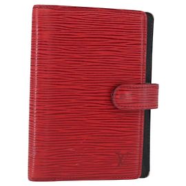 TAGEPLANERDECKEL LOUIS VUITTON Epi Agenda PM Rot R20057 LV Auth BA7725