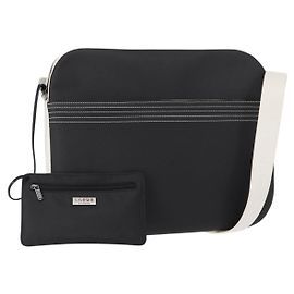 LOEWE Borsa a Spalla Anagram Pelle Nera Argento Auth 151851