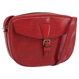 LOUIS VUITTON Borsa a Spalla Epi Jeune Fille MM Rossa M52157 LV Auth 152654