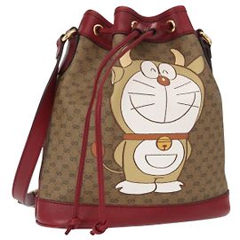 Borsa di collaborazione GUCCI Micro GG Supreme Doraemon in PVC 625216 Auth 156657SAM