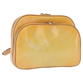 LOUIS VUITTON Monogram Vernis Marley Rucksack Grau M91038 LV Auth 151778
