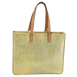 LOUIS VUITTON Monogram Vernis Columbus Tote Bag Grau M91028 LV Auth 146210
