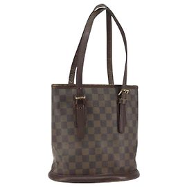 LOUIS VUITTON Borsa a Spalla Damier Ebene Marais N42240 LV Auth 150257